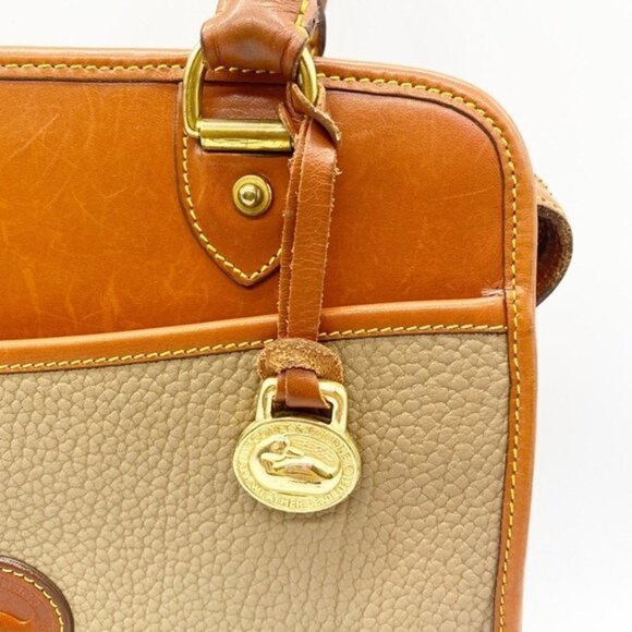 VINTAGE Dooney & Bourke All Weather Leather Satchel - Picture 4 of 11